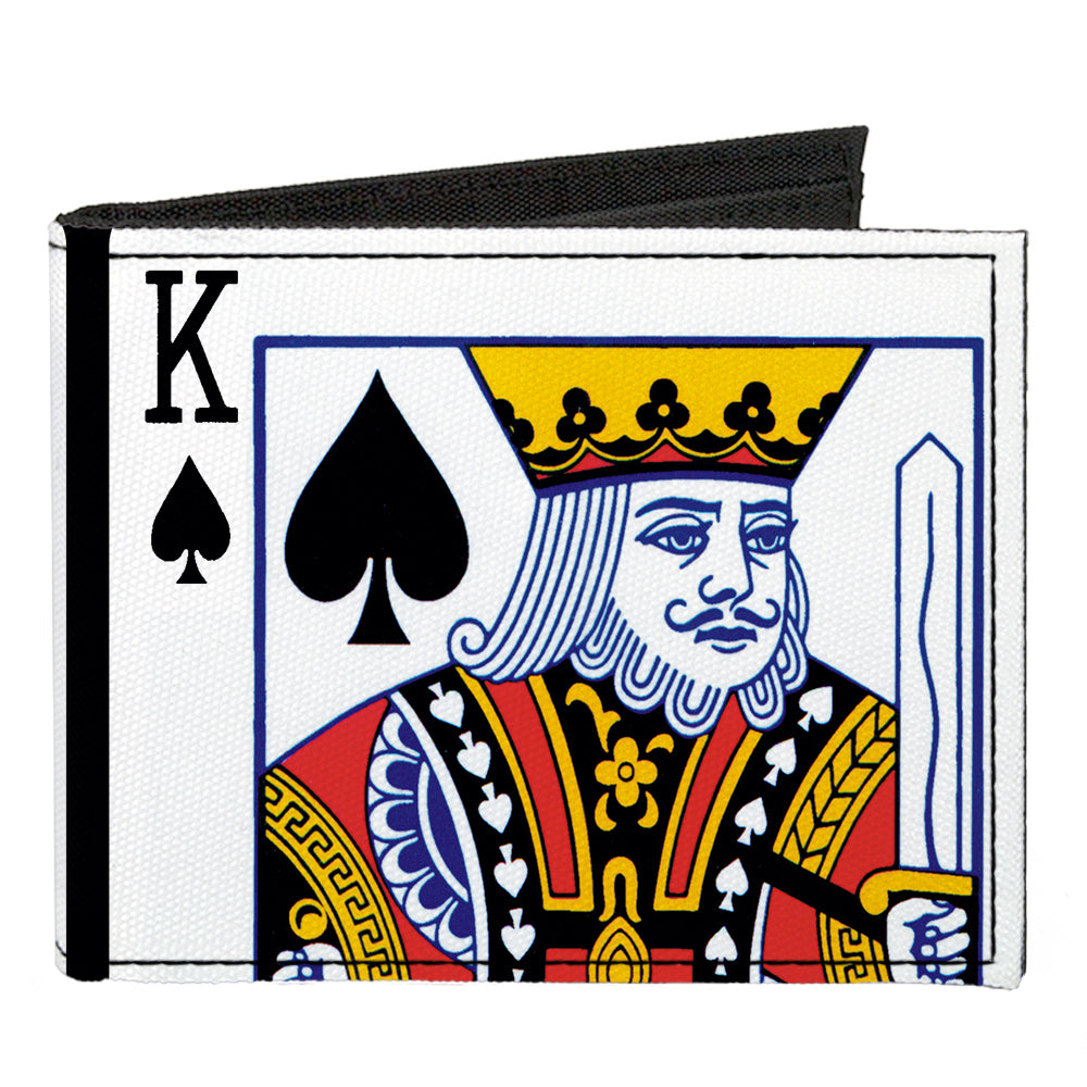 Canvas Bi-Fold Wallet - King of Spades Canvas Bi-Fold Wallets Buckle-Down   