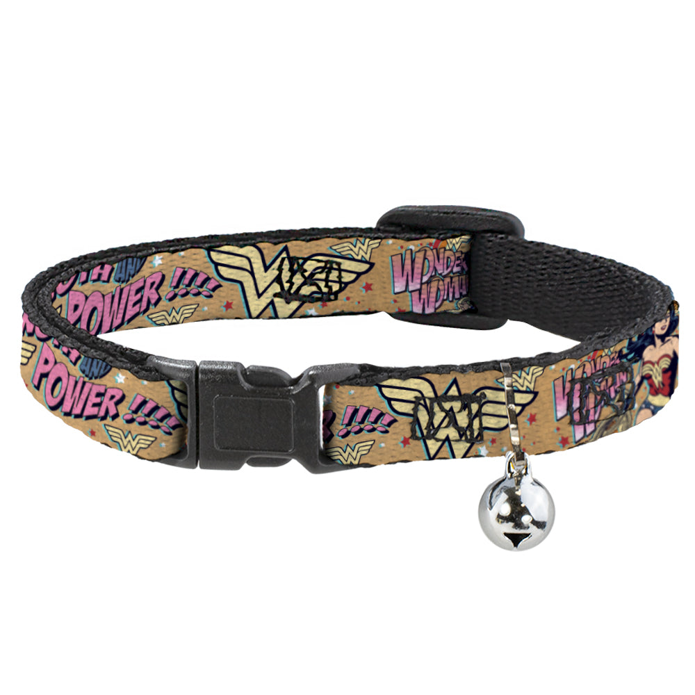 Cat Collar Breakaway - Wonder Woman Strength & Power Breakaway Cat Collars DC Comics   