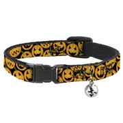 Cat Collar Breakaway - Jack-o'-Lantern Collage Black Breakaway Cat Collars Buckle-Down   