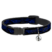 Cat Collar Breakaway - Flame Blue Breakaway Cat Collars Buckle-Down   