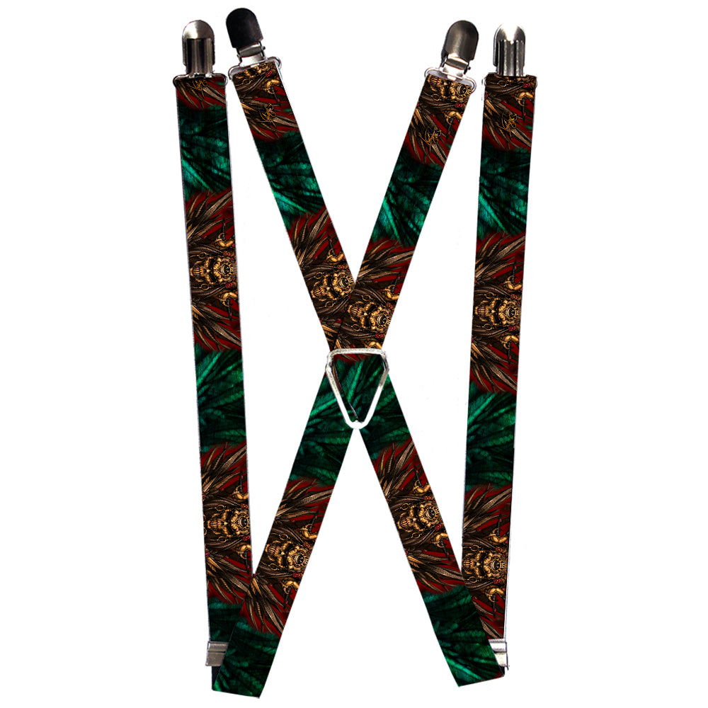 Suspenders - 1.0" - Tattoo Johnny-Zombie King Suspenders Tattoo Johnny   