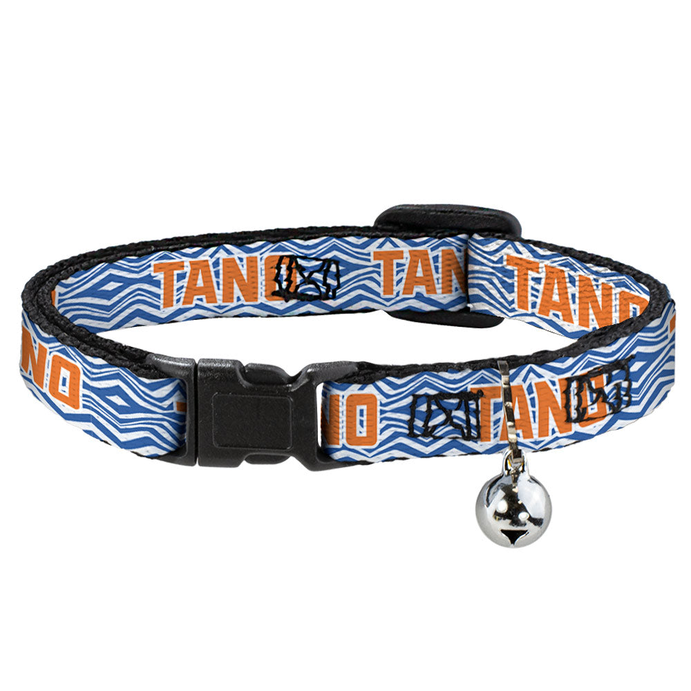 Cat Collar Breakaway - Star Wars The Clone Wars Ahsoka TANO Text Waves White Blue Orange Breakaway Cat Collars Star Wars   