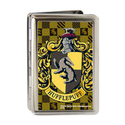 Business Card Holder - LARGE - Hufflepuff Crest FCG Golds Black Metal ID Cases Harry Potter Default Title