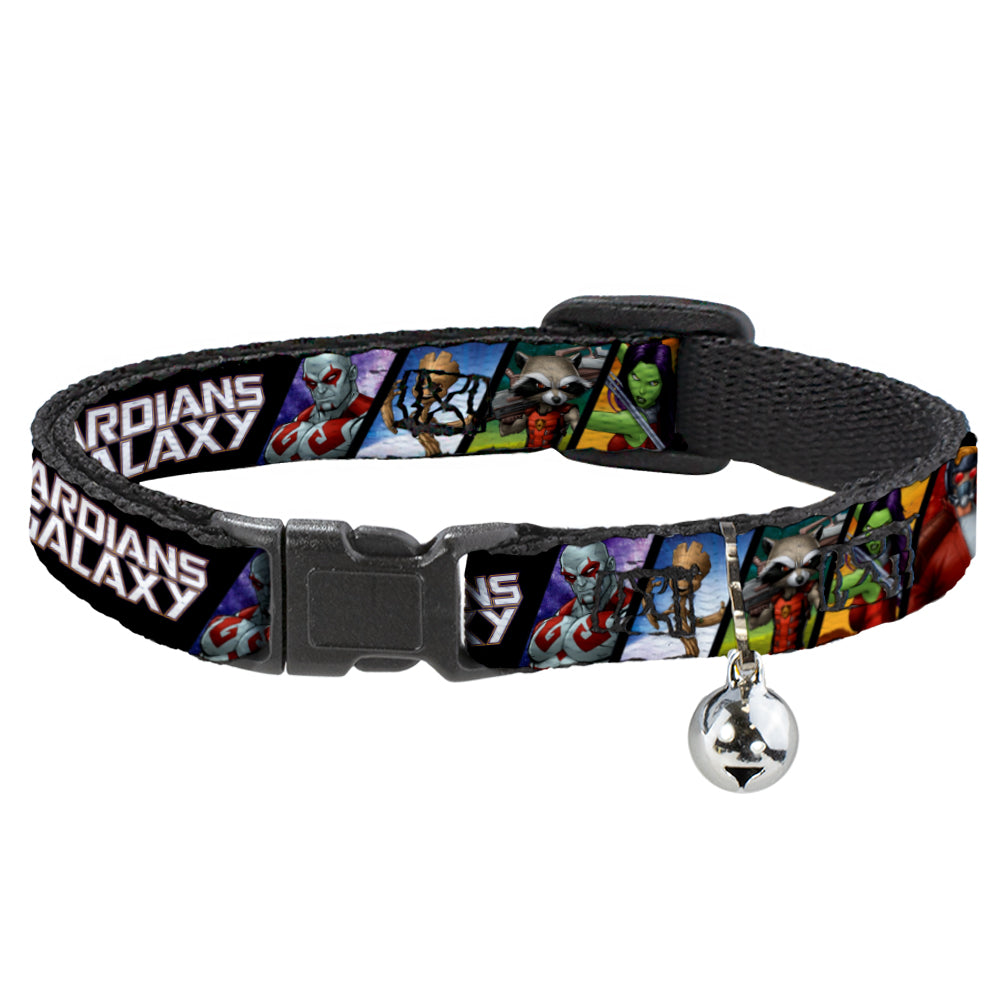 Cat Collar Breakaway - GUARDIANS OF THE GALAXY 5-Character Pose Blocks Breakaway Cat Collars Marvel Comics   