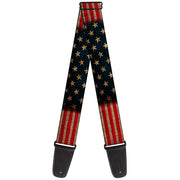 Guitar Strap - Vintage US Flag Stretch Guitar Straps Buckle-Down   