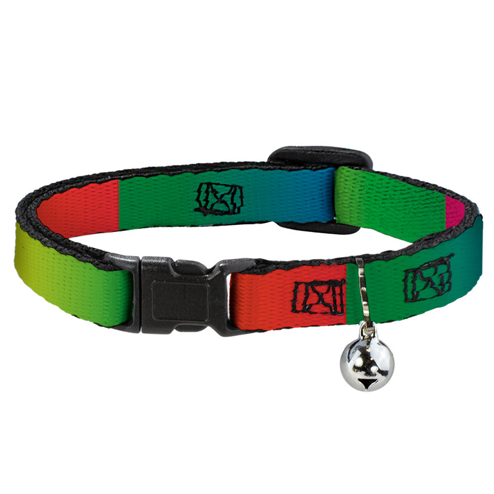 Cat Collar Breakaway - Multi Color Blocks Breakaway Cat Collars Buckle-Down   