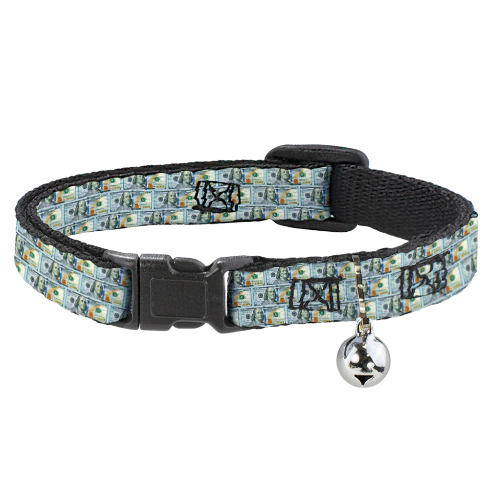 Cat Collar Breakaway - 100 Dollar Bill Series 2009 Repeat Breakaway Cat Collars Buckle-Down   