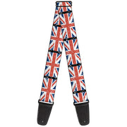 Guitar Strap - United Kingdom Flags Weathered Guitar Straps Buckle-Down   