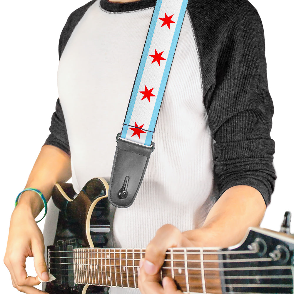 Guitar Strap - Chicago Flag Guitar Straps Buckle-Down   