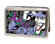 Business Card Holder - LARGE - THE JOKER HAHAHA CLOSE-UP FCG Metal ID Cases DC Comics   