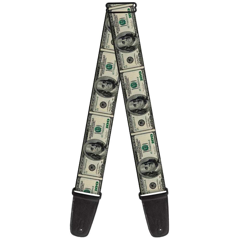 Guitar Strap - 100 Dollar Bills Guitar Straps Buckle-Down   