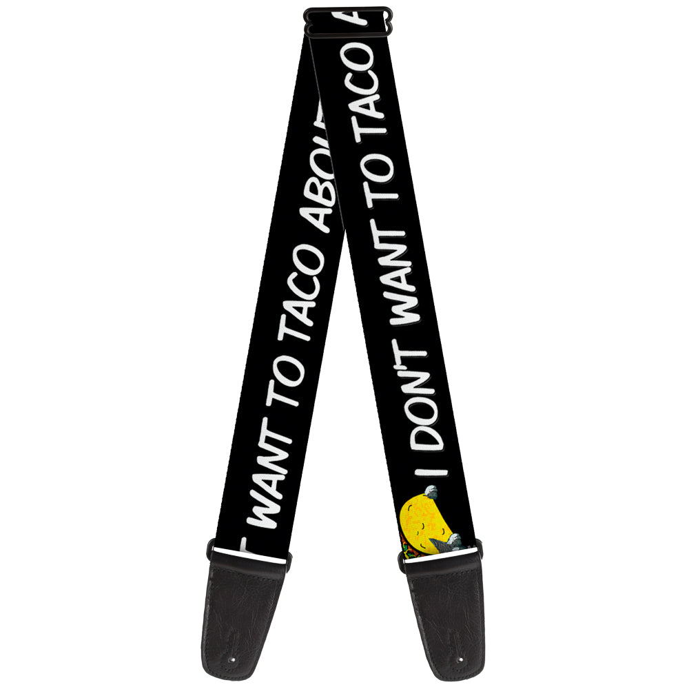 Guitar Strap - Taco Cat I DON'T WANT TO TACO 'BOUT IT Guitar Straps Buckle-Down   