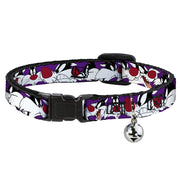 Cat Collar Breakaway - Sylvester the Cat Expressions Purple Breakaway Cat Collars Looney Tunes   