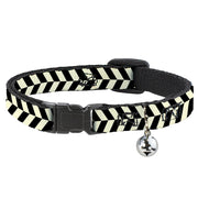 Cat Collar Breakaway - Rhombus Split Cream Black Breakaway Cat Collars Buckle-Down   