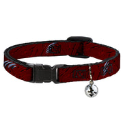 Cat Collar Breakaway - A NIGHTMARE ON ELM STREET Freddy's Hand Scratching Reds Black Gray Breakaway Cat Collars A Nightmare on Elm Street