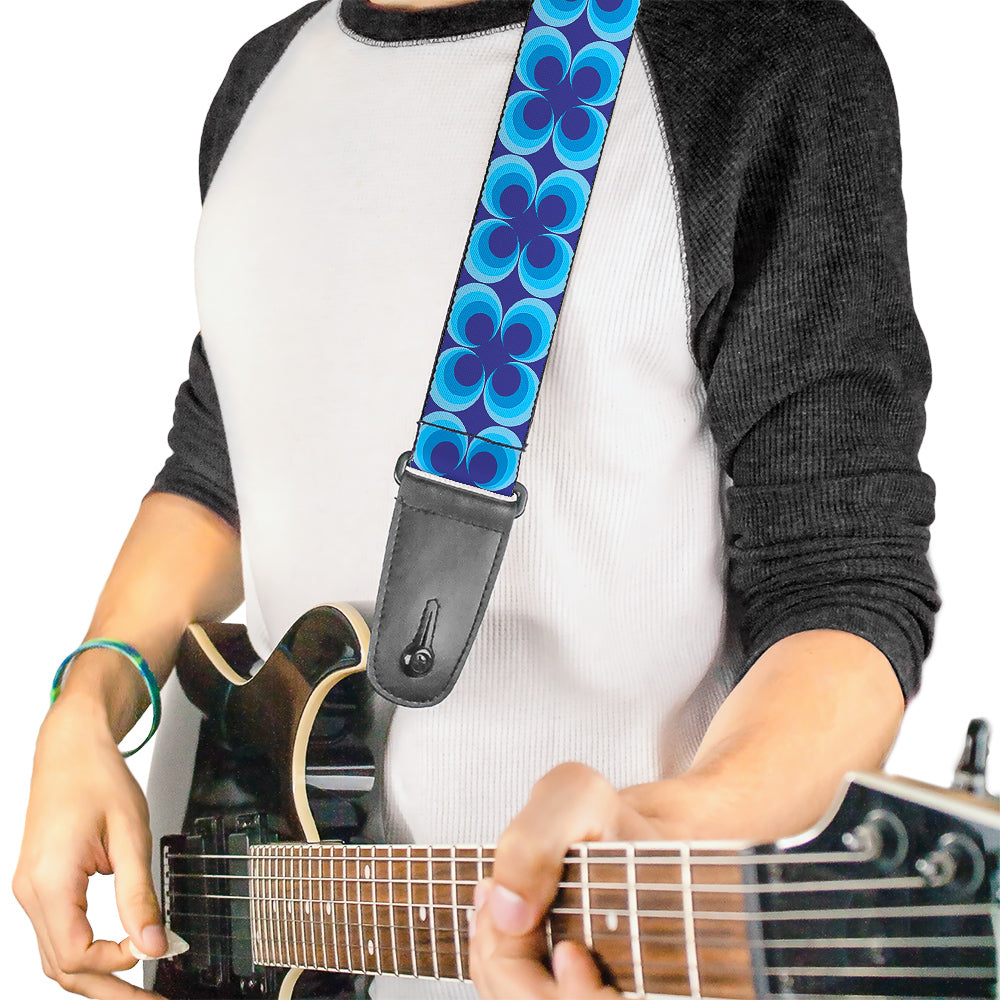 Guitar Strap - Four Dot Gradient Royal Blues Guitar Straps Buckle-Down   