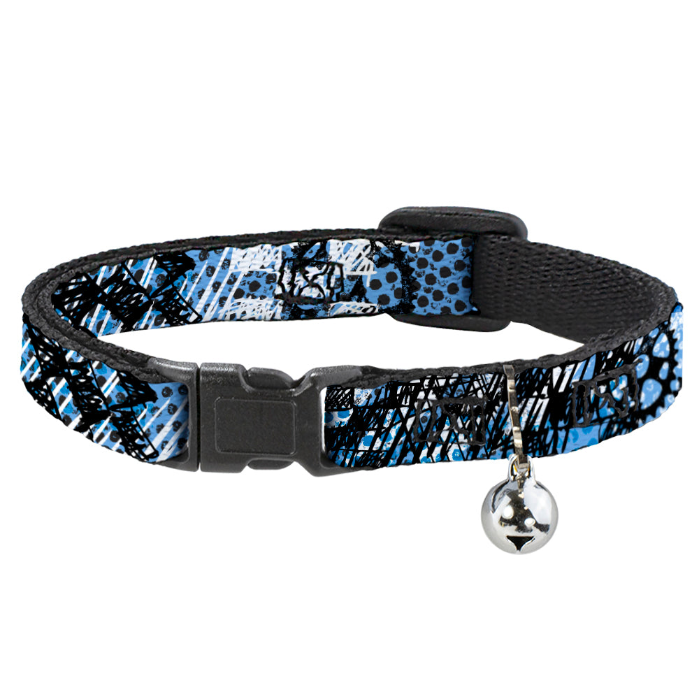 Cat Collar Breakaway - Grunge Gears Blue Breakaway Cat Collars Buckle-Down   