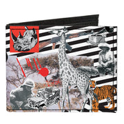 Canvas Bi-Fold Wallet - Safari Canvas Bi-Fold Wallets Buckle-Down   