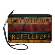 Canvas Zipper Wallet - LARGE - GRYFFINDOR & HUFFLEPUFF Burnt Banners Canvas Zipper Wallets Harry Potter Default Title