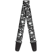 Guitar Strap - Stargazer Black White Guitar Straps Buckle-Down   