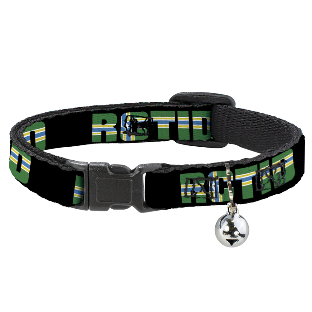 Cat Collar Breakaway - RCTID Black Portland Flag Breakaway Cat Collars Buckle-Down   