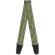 Guitar Strap - Peace Sage Olive Guitar Straps Buckle-Down   