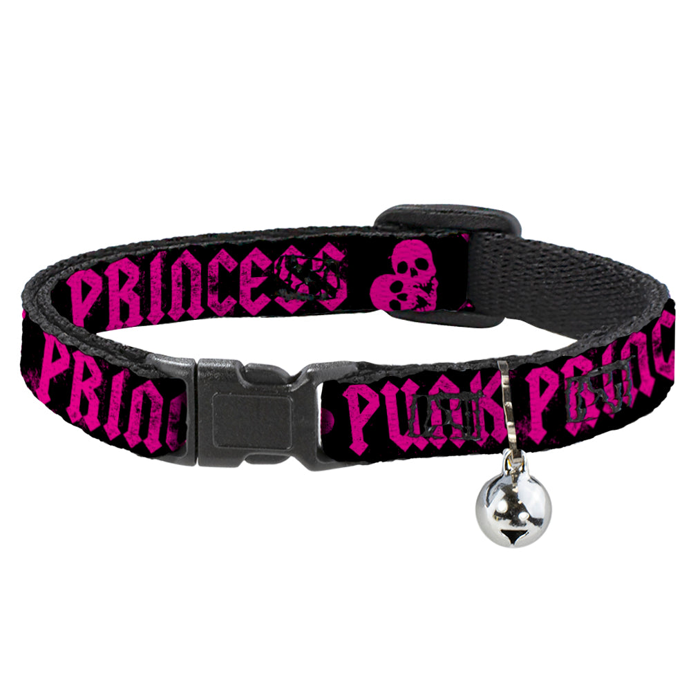Cat Collar Breakaway - Punk Princess Black Fuchsia Breakaway Cat Collars Buckle-Down   