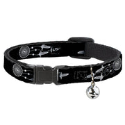 Cat Collar Breakaway with Bell - Dream Catcher Black White Breakaway Cat Collars Buckle-Down   
