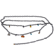 Metal Chain Belt - Black Chain with Friends Television Series Charms Metal Chain Belts Friends   