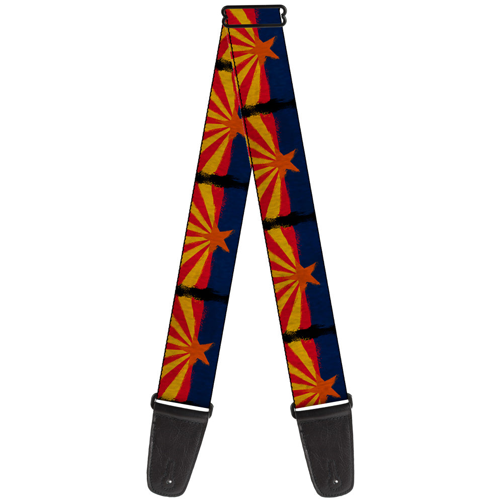 Guitar Strap - Arizona Flag Distressed Painting Guitar Straps Buckle-Down   