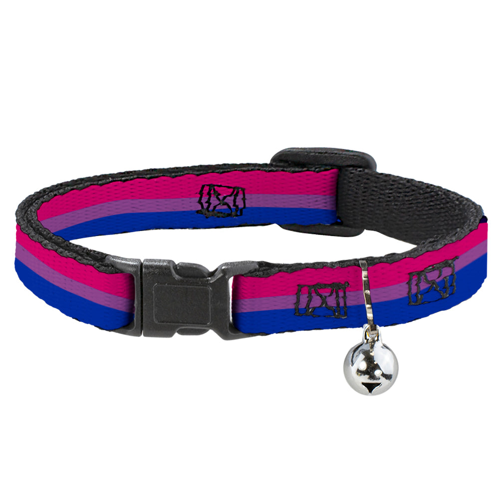 Cat Collar Breakaway - Flag Bisexual Pink Purple Blue Breakaway Cat Collars Buckle-Down   
