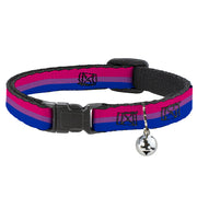 Cat Collar Breakaway - Flag Bisexual Pink Purple Blue Breakaway Cat Collars Buckle-Down   