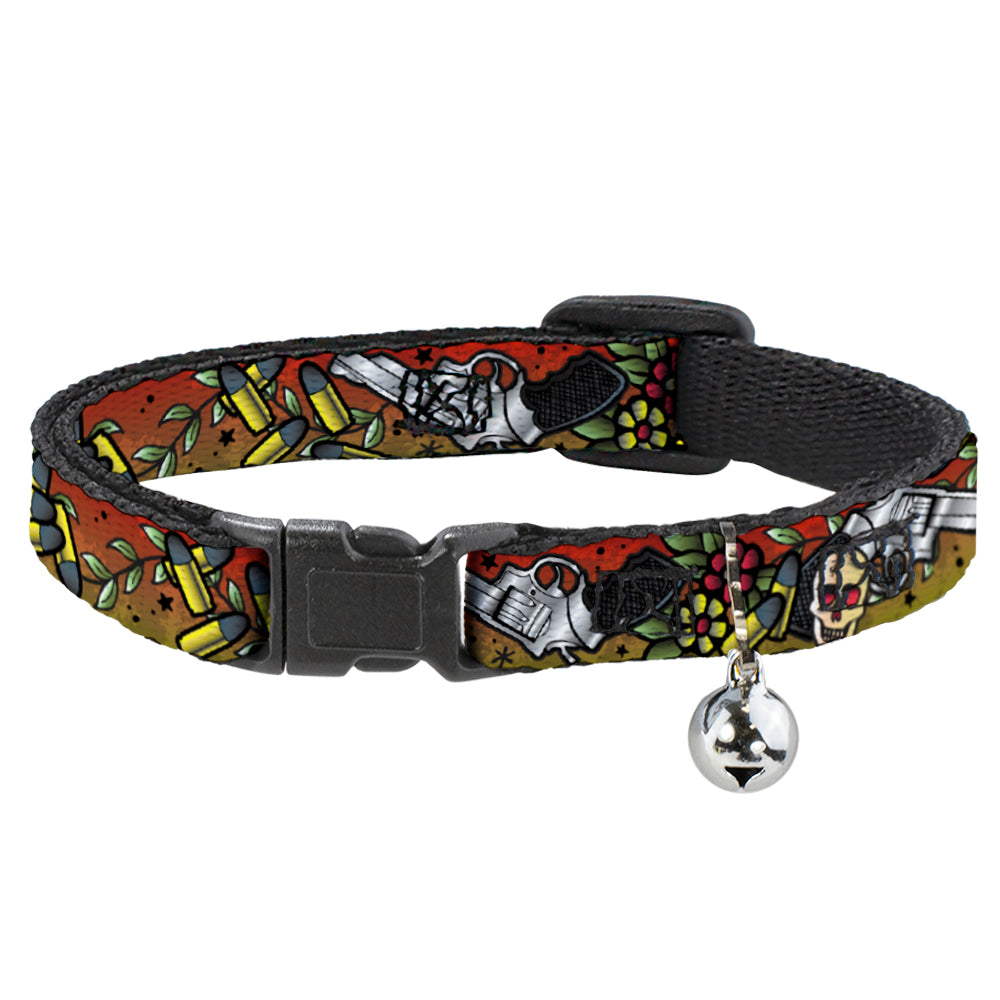 Cat Collar Breakaway - Born to Raise Hell Red Breakaway Cat Collars Buckle-Down   