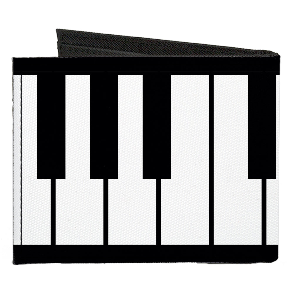 Canvas Bi-Fold Wallet - Piano Keys Canvas Bi-Fold Wallets Buckle-Down   