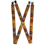 Suspenders - 1.0" - Tattoo Johnny-Candles & Skulls Suspenders Tattoo Johnny   