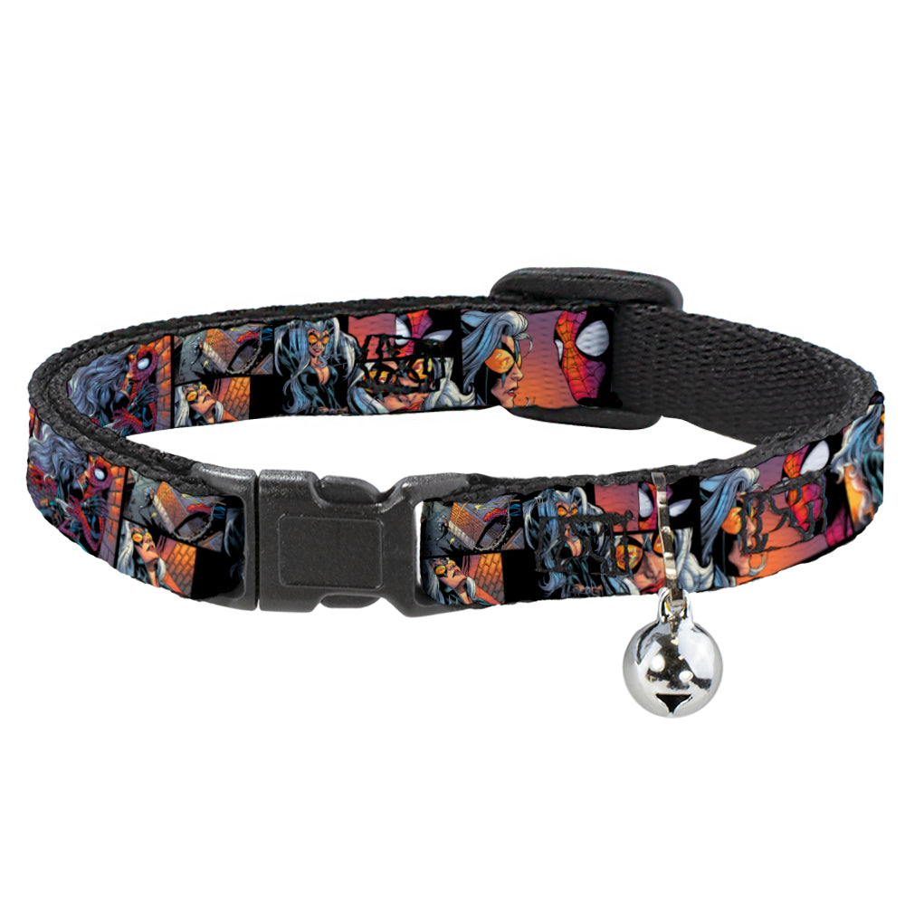 Cat Collar Breakaway - Spider-Man & Black Cat Scene Blocks Breakaway Cat Collars Marvel Comics   