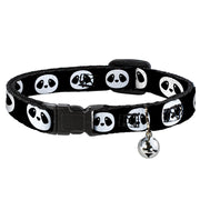 Cat Collar Breakaway - Panda Face Black White Breakaway Cat Collars Buckle-Down   