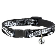 Cat Collar Breakaway - Trust No One Black White Breakaway Cat Collars Buckle-Down   