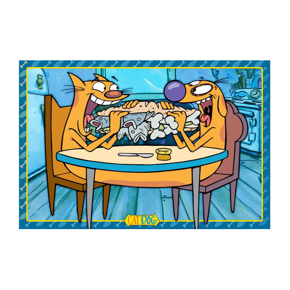 Placemat - CATDOG Eating Sandwich Blues Placemats CatDog