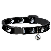 Cat Collar Breakaway - Ying Yang Symbol Black White Breakaway Cat Collars Buckle-Down   