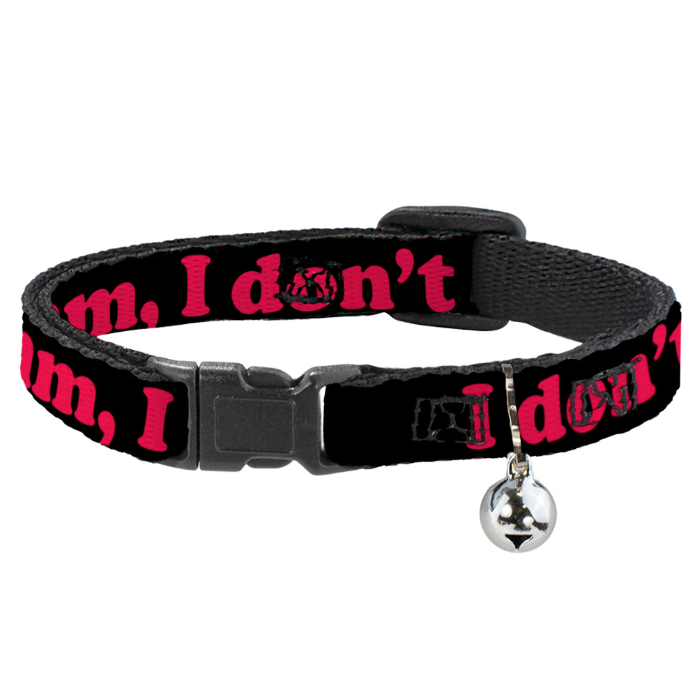 Cat Collar Breakaway - HMMM, I DON'T THINK SO! Black Pink Breakaway Cat Collars Buckle-Down   