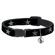 Cat Collar Breakaway - Star Black Silver Breakaway Cat Collars Buckle-Down   