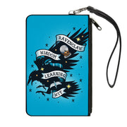 Canvas Zipper Wallet - LARGE - Harry Potter RAVENCLAW Eagle WISDOM LEARNING WIT Tattoo Blue Canvas Zipper Wallets Harry Potter