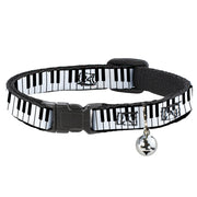 Cat Collar Breakaway - Piano Keys Breakaway Cat Collars Buckle-Down   
