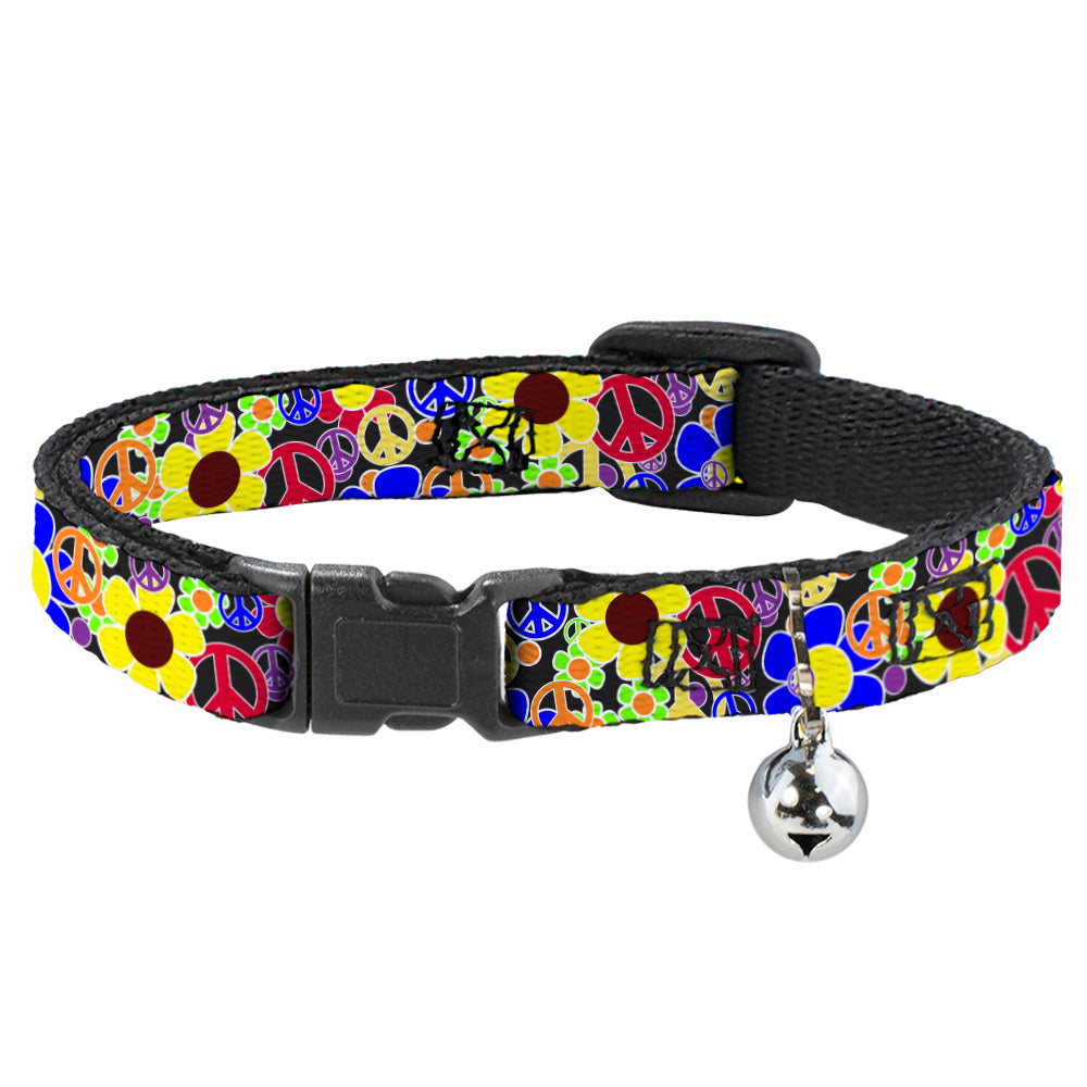 Cat Collar Breakaway - Flower Peace Power Breakaway Cat Collars Buckle-Down   