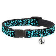 Cat Collar Breakaway - Eighties 1 Blue Black Breakaway Cat Collars Buckle-Down   