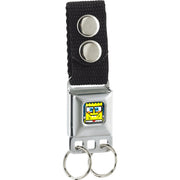 Keychain - Pixelated SpongeBob Nerd Pose Full Color Blue Keychains SpongeBob SquarePants