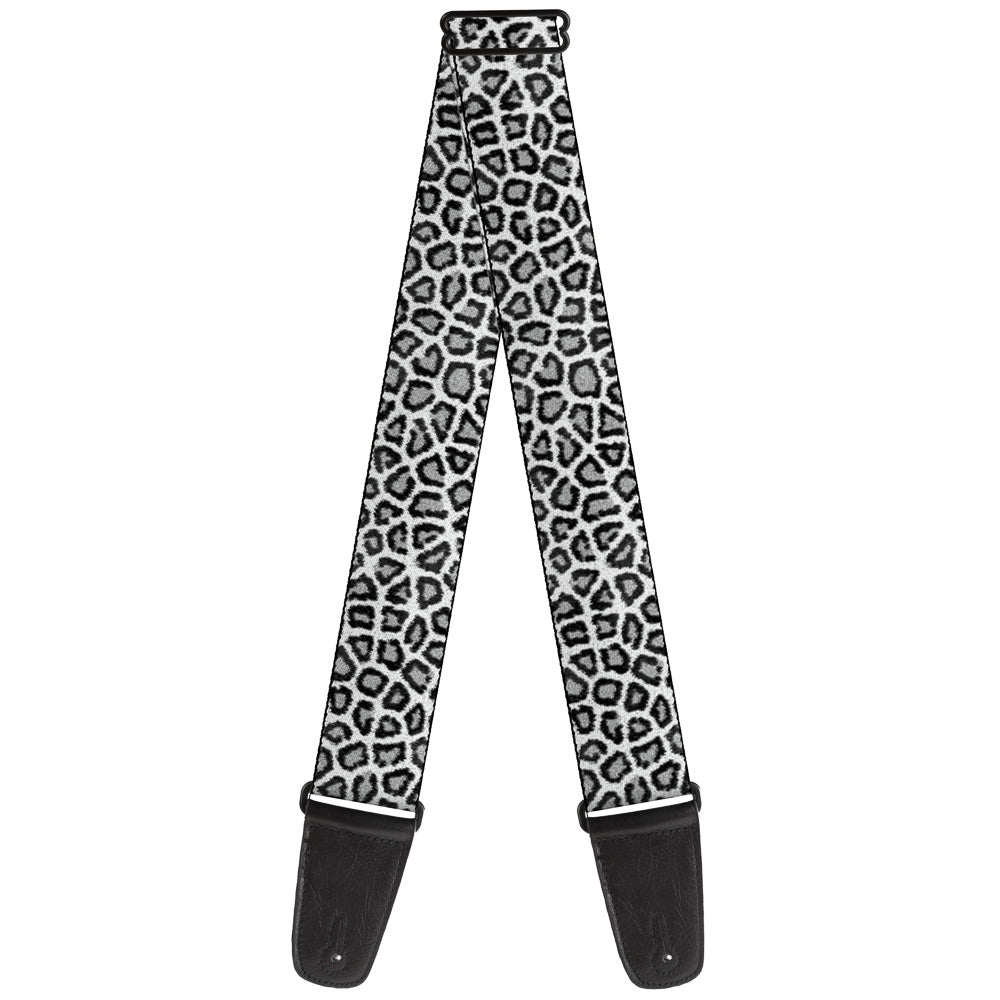 Guitar Strap - Leopard White Guitar Straps Buckle-Down   