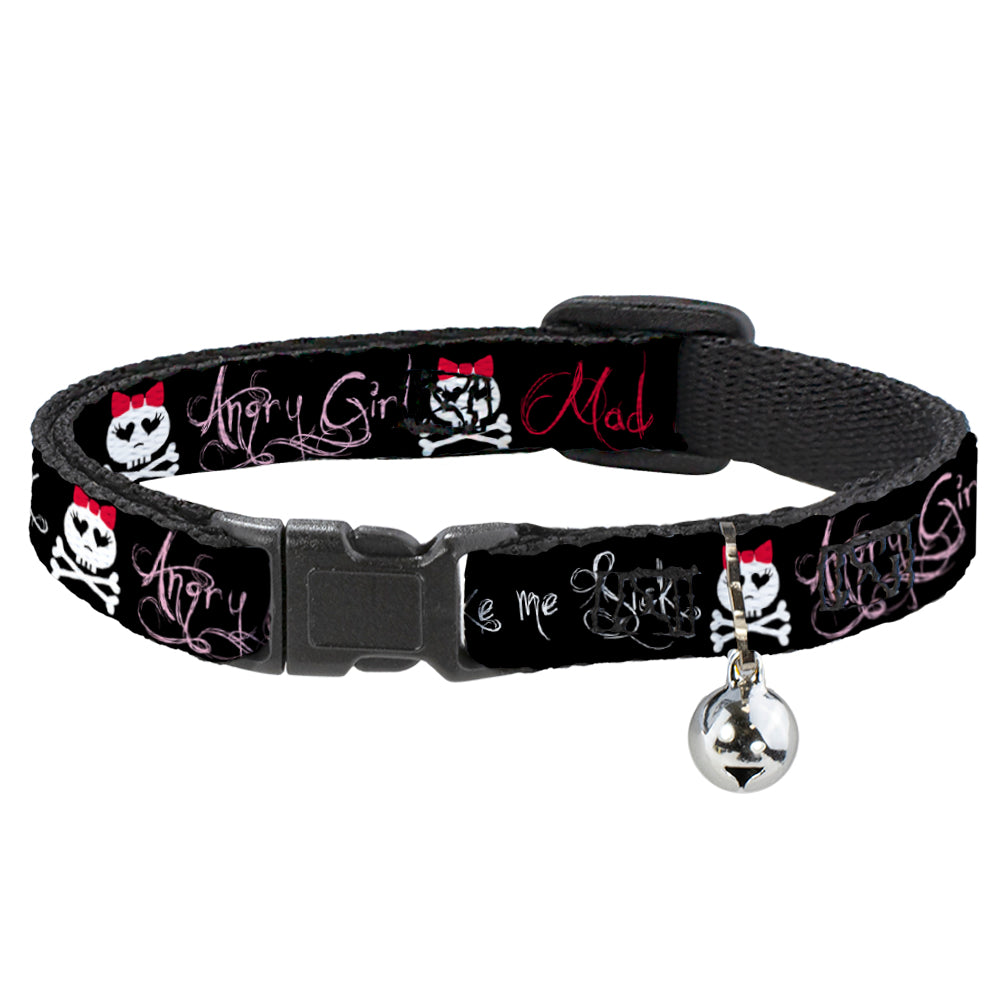 Cat Collar Breakaway - Angry Girl Mad As Hell You Make Me Sick Breakaway Cat Collars Buckle-Down   