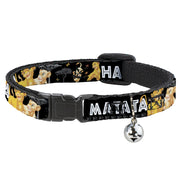 Cat Collar Breakaway - Lion King Simba & Nala HAKUNA MATATA Breakaway Cat Collars Disney   